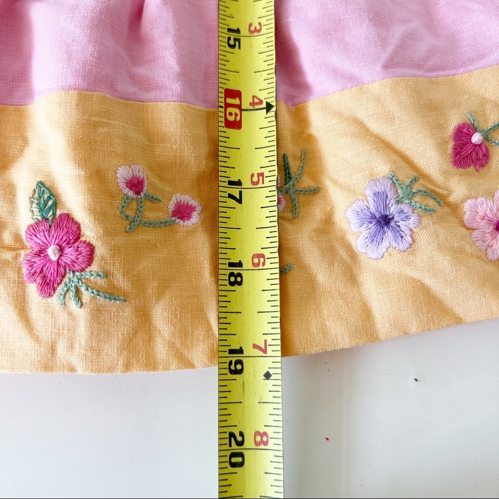 GAP Girl’s New Pastel Pink & Yellow Floral Dress NWT - Picture 8 of 16